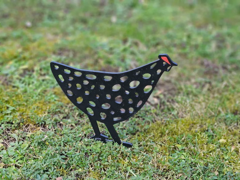 Poule de décoration extérieure version 1