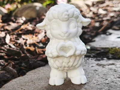 Heart-Hoof Lamb  (Easter & Spring Decor)