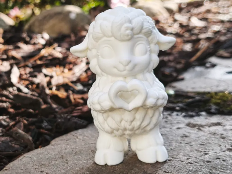 Heart-Hoof Lamb  (Easter & Spring Decor)