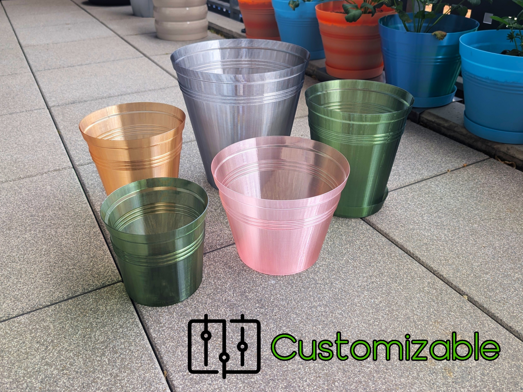Parametric Plant Pot & Saucer – Vase Mode