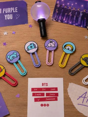 Clip o pieza de sujeción: BT21-Inspired Paper Clips — vista de referencia 2