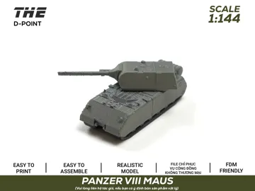 Llavero: German Tank MAUS | 1:144 Miniature Tank & Keychain — vista de referencia 5