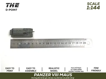 Llavero: German Tank MAUS | 1:144 Miniature Tank & Keychain — vista de referencia 3