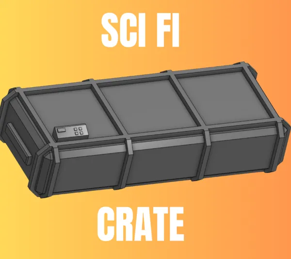 Caisse futuriste pour figurines et wargames