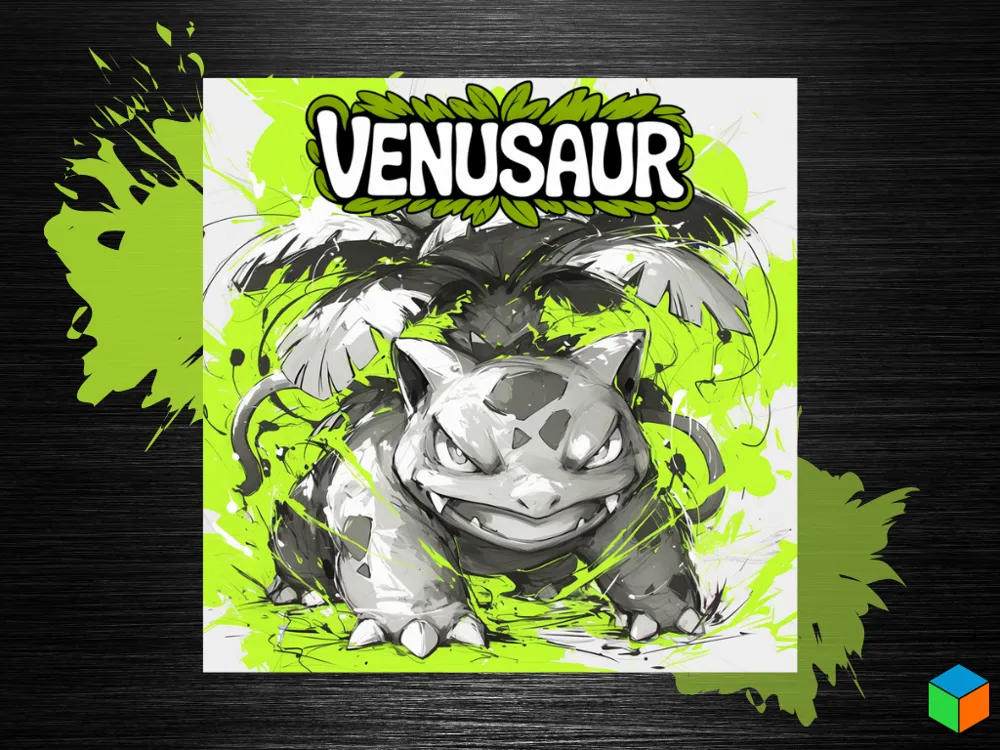 Venusaur Poster – Jungle King in Motion