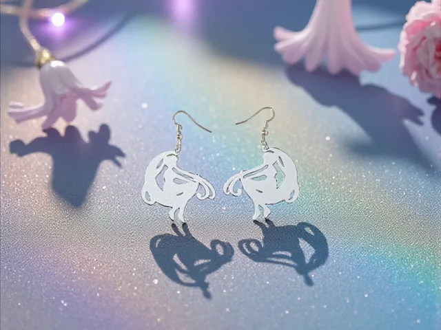 Sailor Moon on the moon earrings