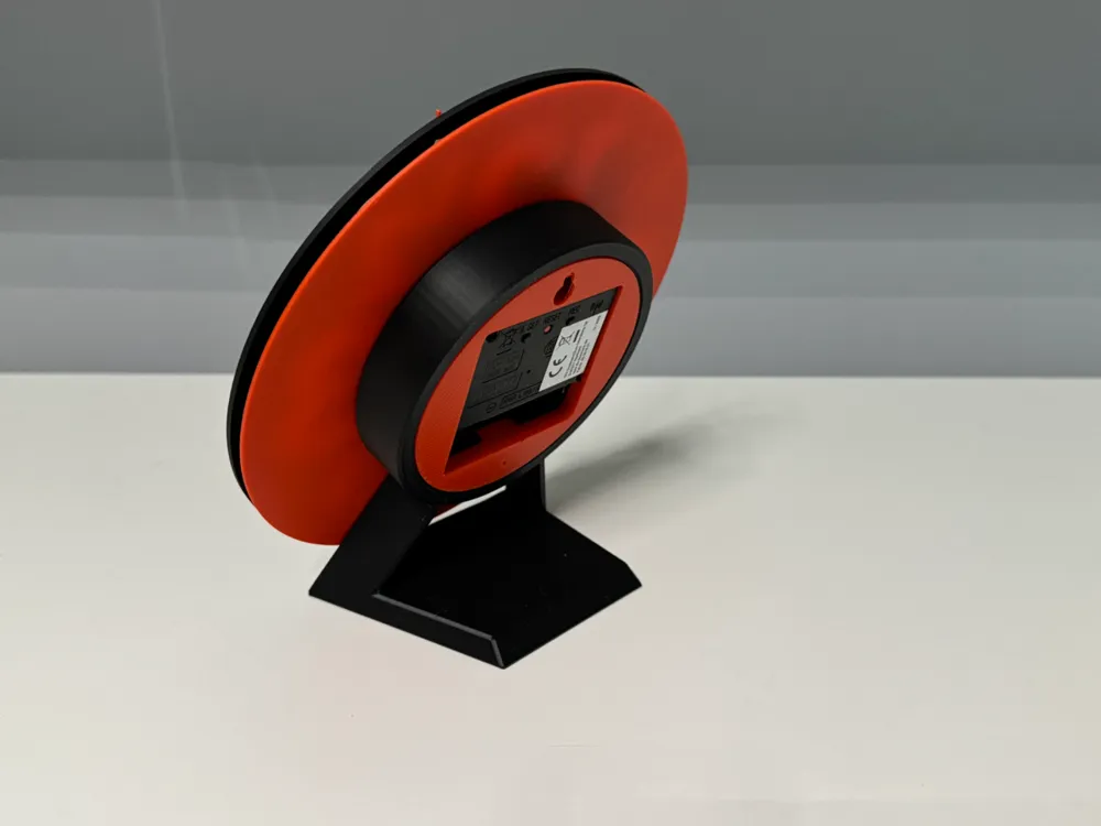 Wall / Desk Clock Terrier with a rose HueForge Remixed by cP3D ...