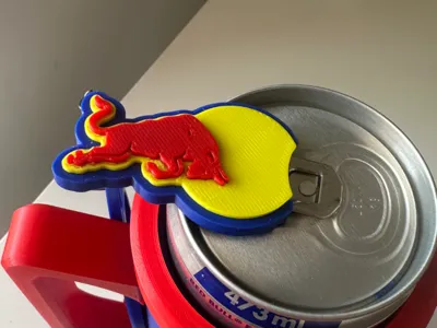 Red Bull can opener keychain