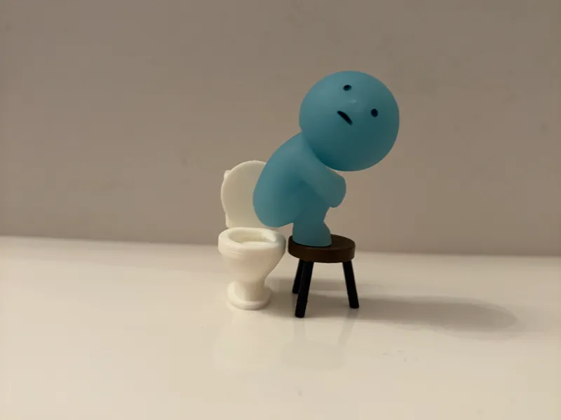 Smiski Toilet Dispaly