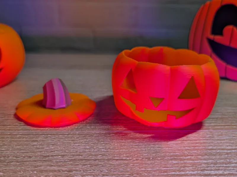 Halloween Pumpkin Tealight/Container