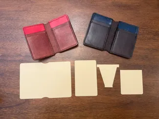 6 Pocket Wallet Leather Template