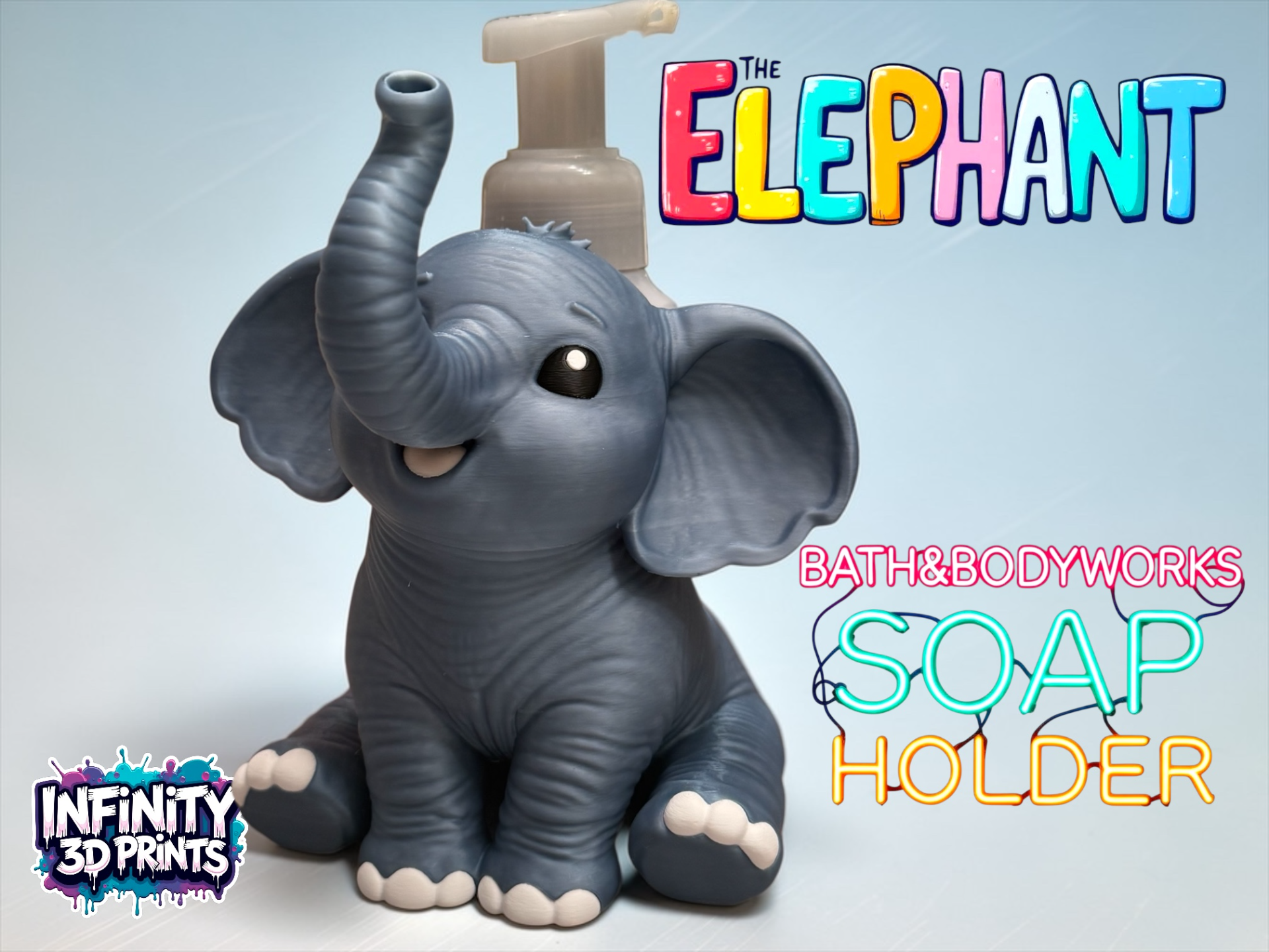 MUTIPART/AMS THE ELEPHANT BBW FOAMING SOAP HOLDER 