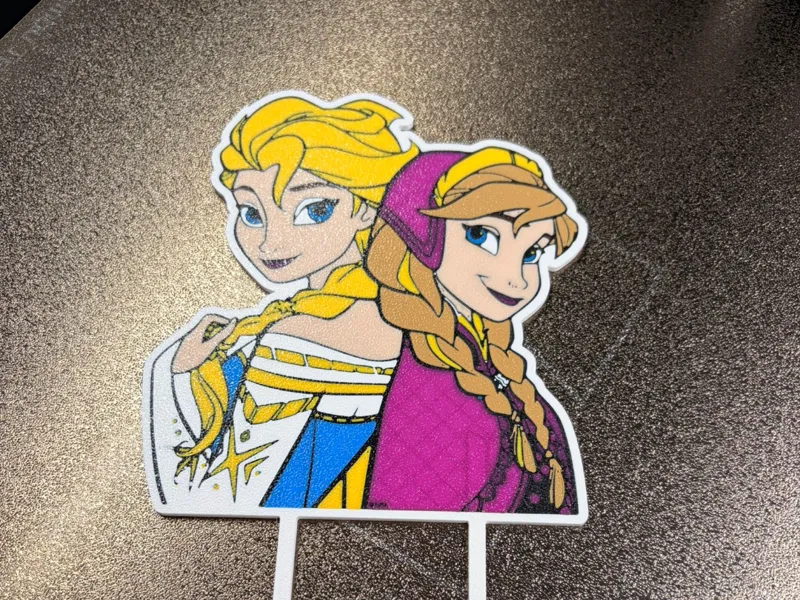 Frozen Cake Topper – Elsa & Anna