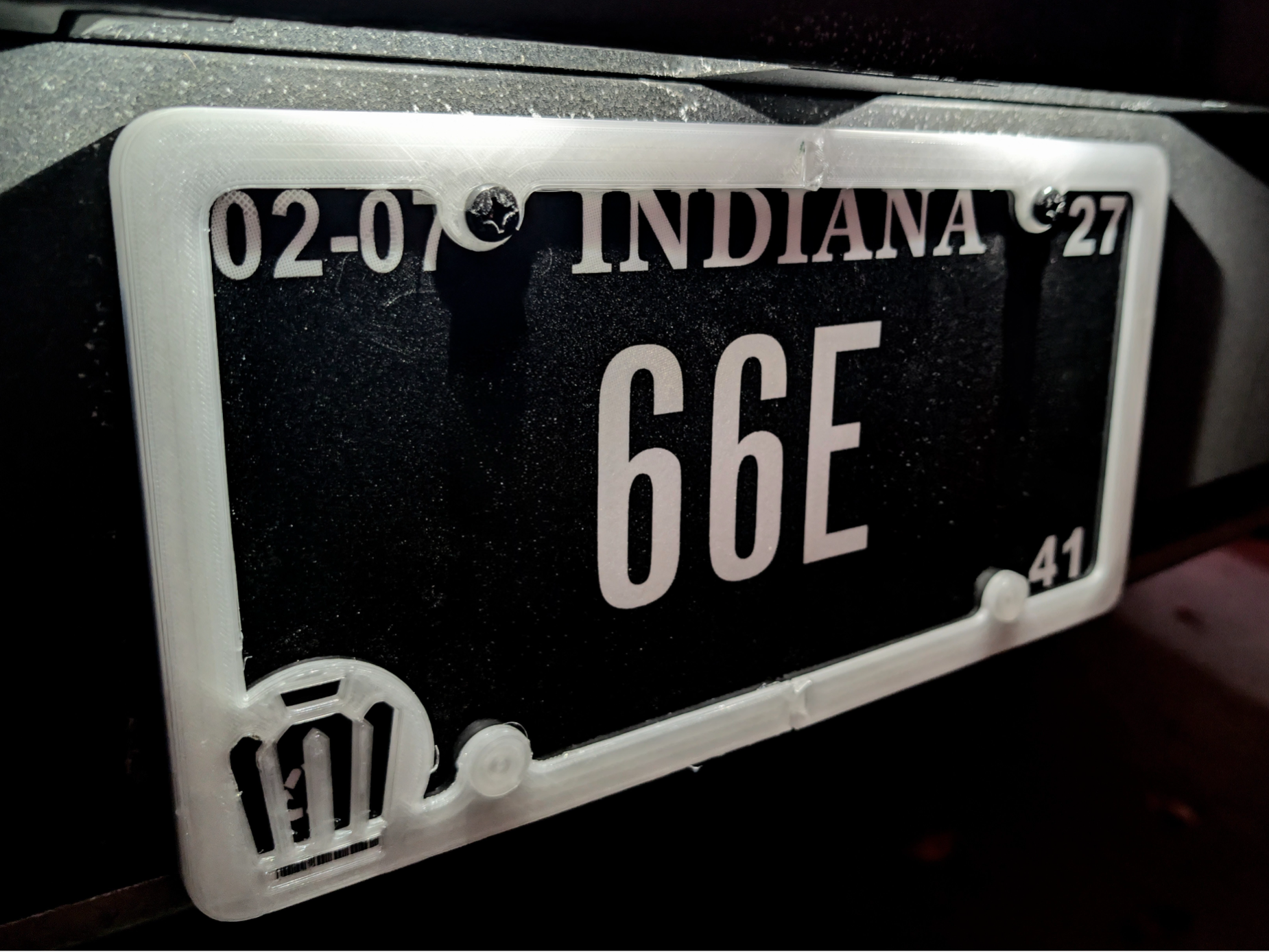 US License Plate Frame with Toyota Crown Emblem