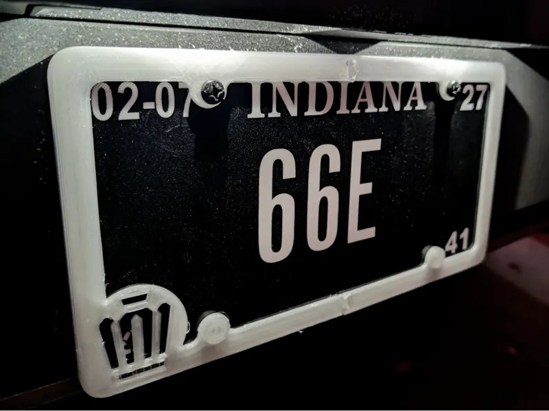 US License Plate Frame with Toyota Crown Emblem