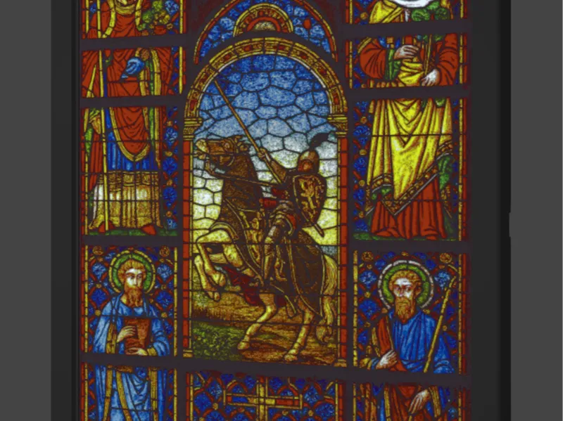 Duke John I of Brabant stained glass window