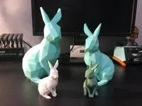 Low Poly Easter Bunny