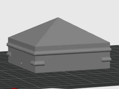 Post Cap for 68mm Fence Post - Inner Diameter: 68.3mm