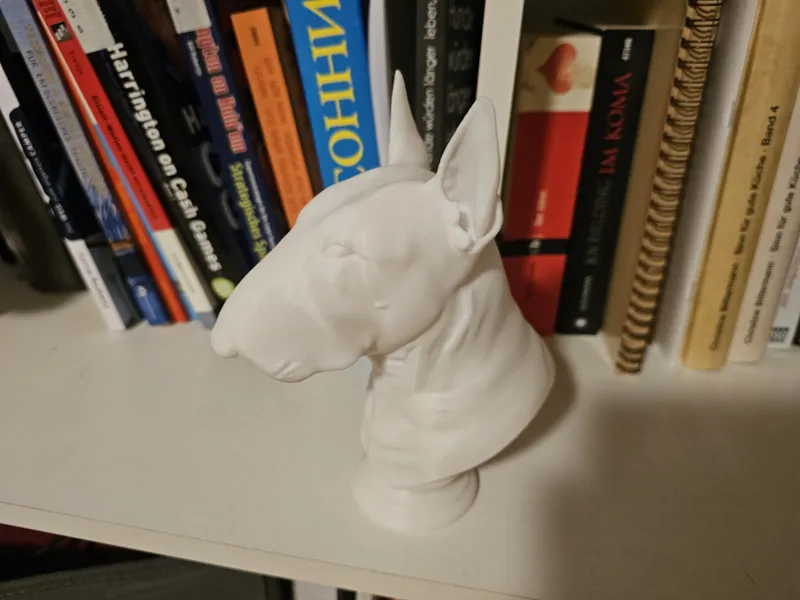 BULL TERRIER BUST