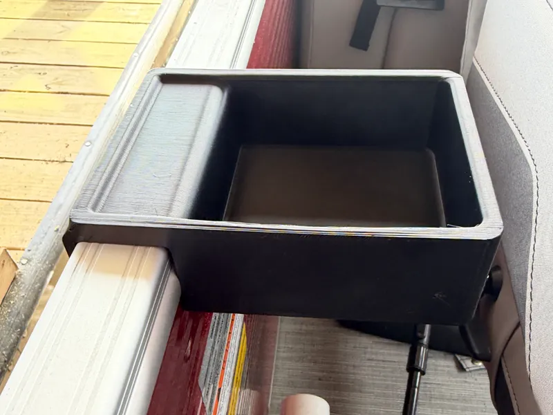 Pontoon Square Tube Rail Mounted Accessory - Trays