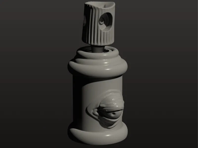 Rattling Graffiti Spray Can Fidget