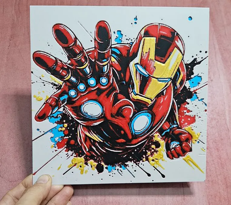 Hueforge  color match iron man