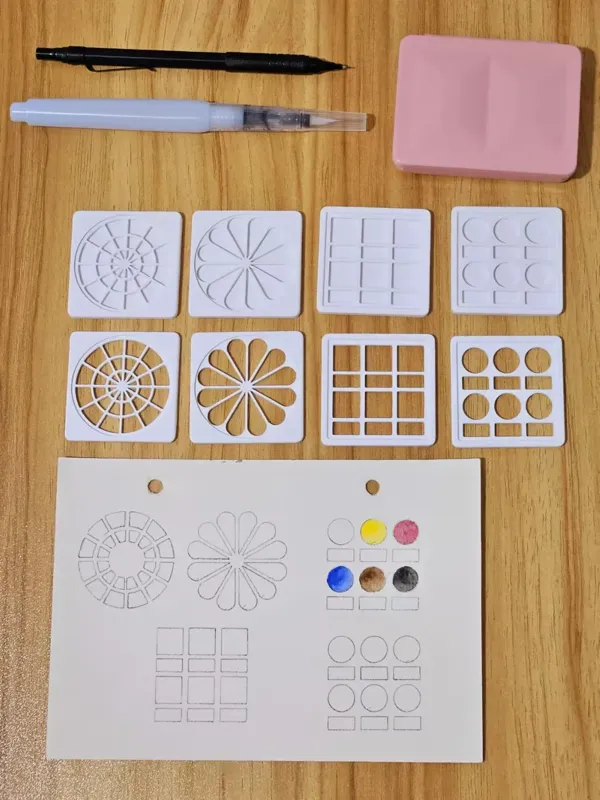 Palette de godets pour aquarelle