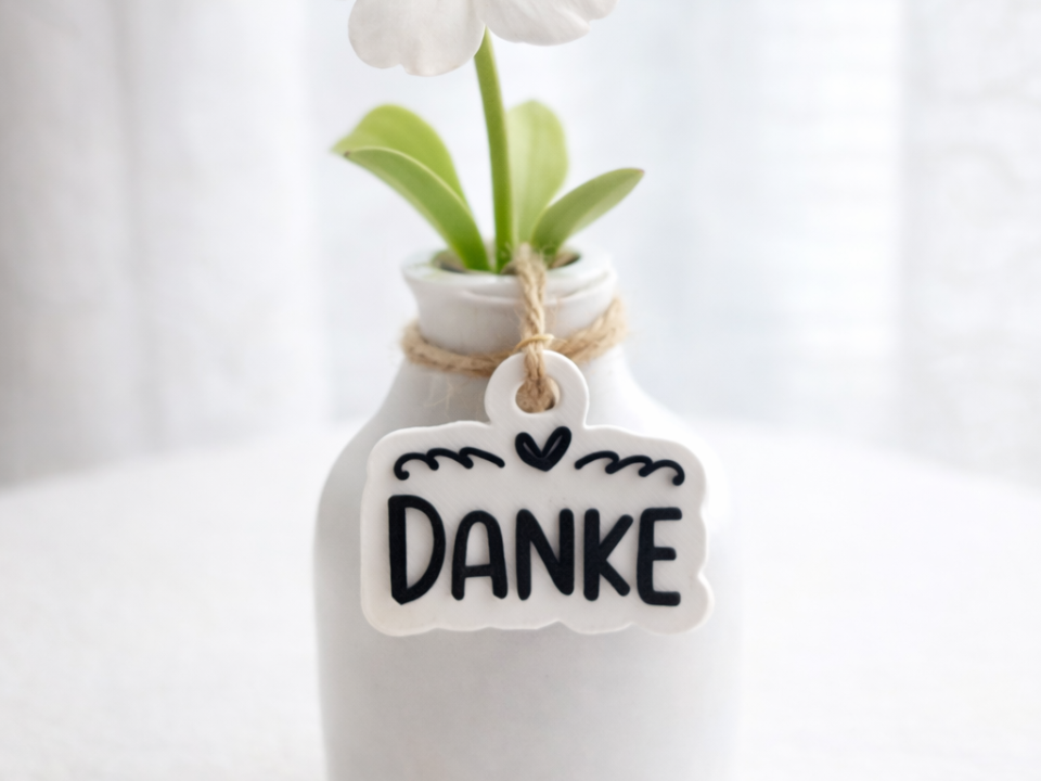Danke - Geschenkanhänger / Tag / Gift 