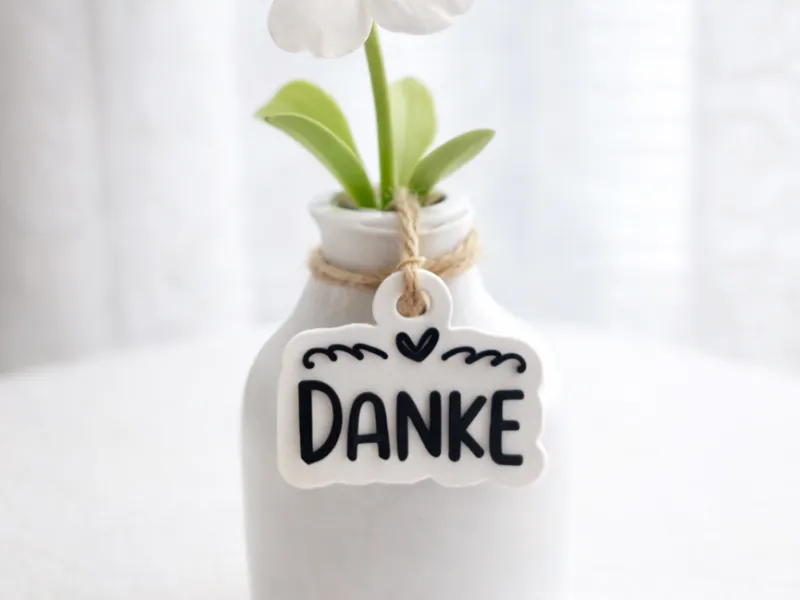 Danke - Geschenkanhänger / Tag / Gift 