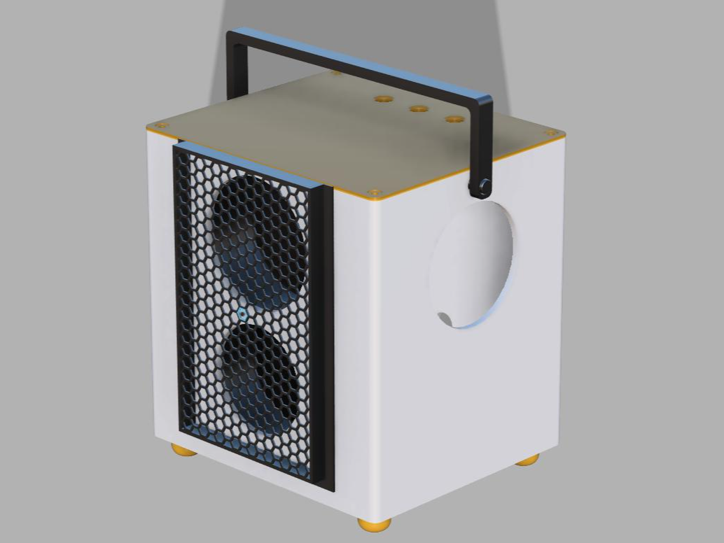 Portable Speaker Box with Bass Radiator