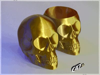 Skull V2 - Vase Mode Bowl