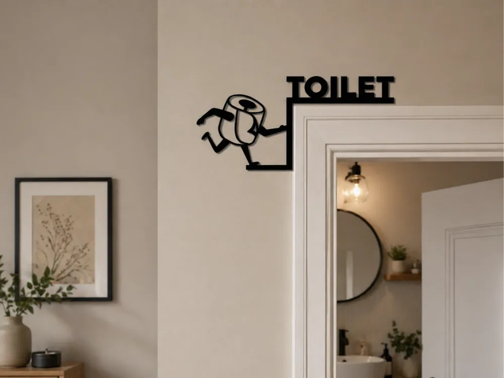 Toilette - lustige Wanddeko – Kostenloses 3D-Druckmodell – MakerWorld