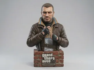 GTA IV Niko Bellic Bust Statue 25cm (v2)