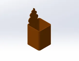 Filament (Poop) Catcher / Chute for Bambu Lab P1S