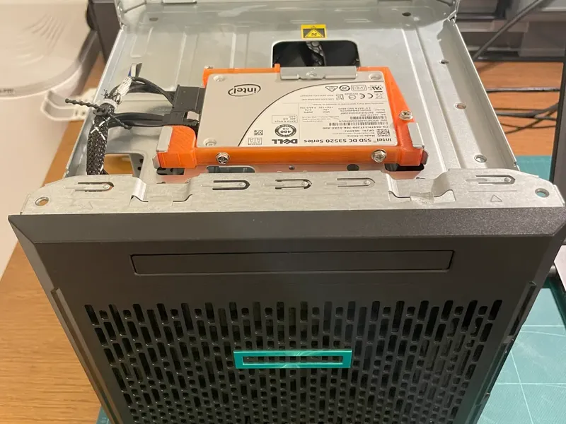 HP Microserver Gen10 SDD mount on ODD bay