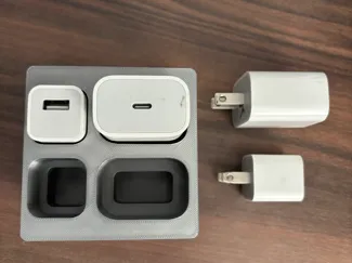 Gridfinity Bin for Apple Charging Bricks