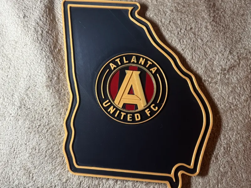 Atlanta United FC Georgia State Plaque