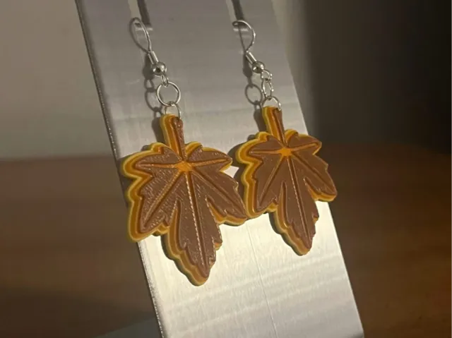 Fall Maple Leaf Earring