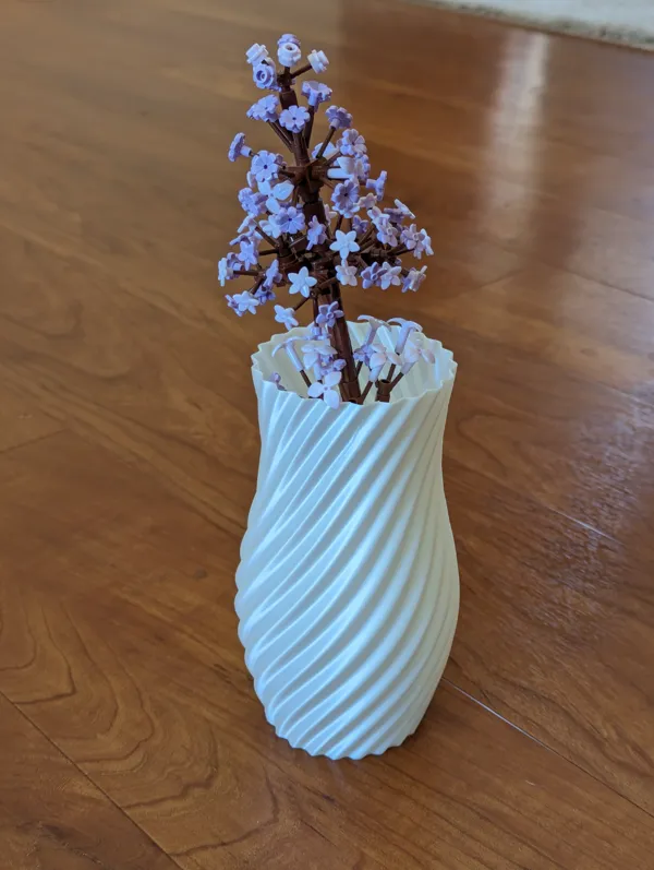 Vase en spirale personnalisable