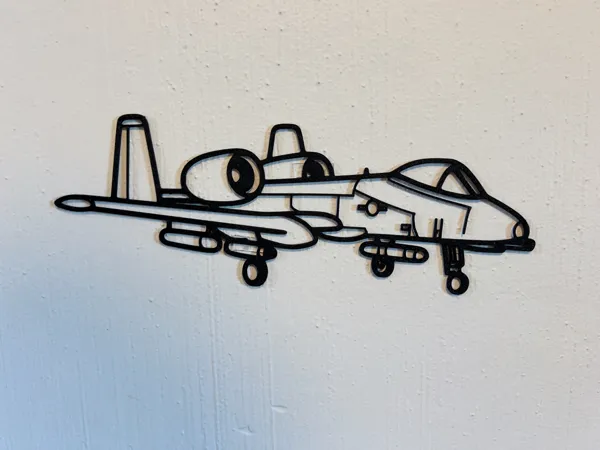 Déco murale avion A-10 Thunderbolt, petit format