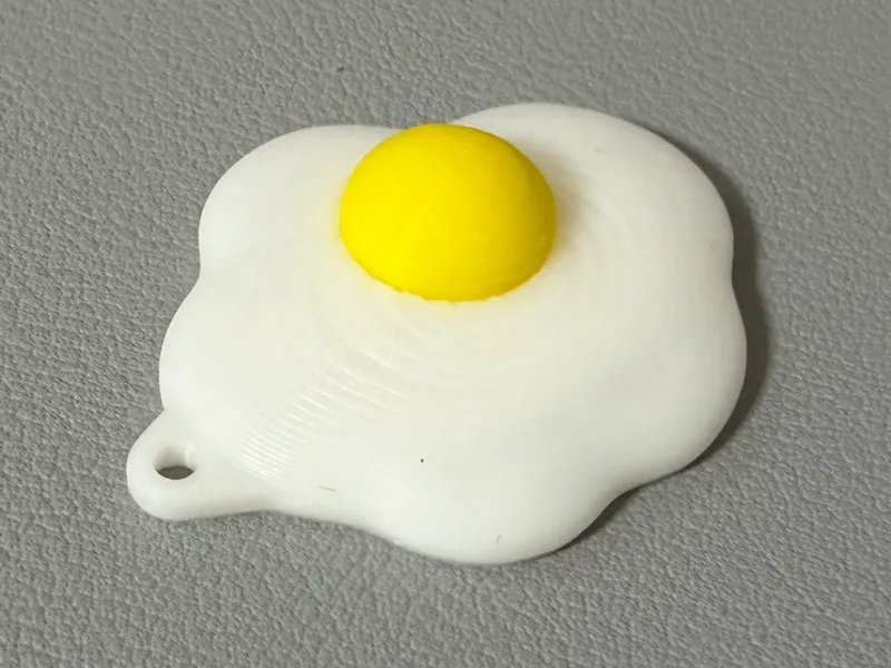 Tiny Fried Egg Keychain (no AMS required)