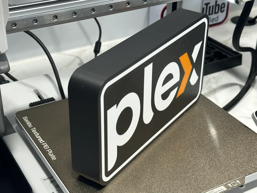 Plex Logo Lightbox by A1 Graphix MakerWorld