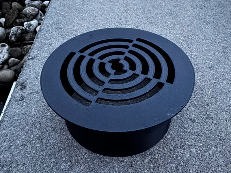 Gitter für 100mm Abflussrohr (Dachentwässerung)