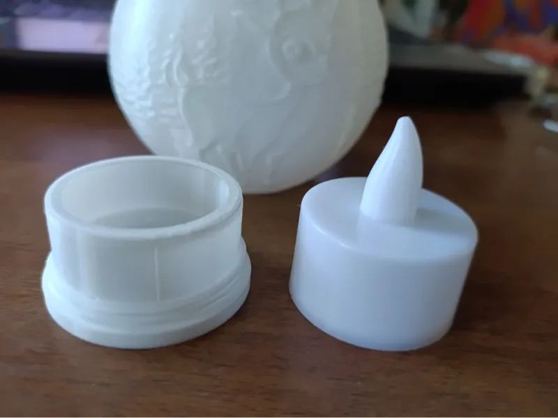 Base for a New Year's ball tea candle