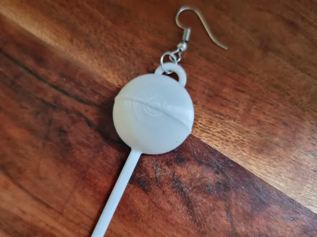 Sweet Twist Lollipop earring or keyring
