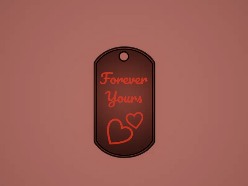 Forever Yours Dog Tag