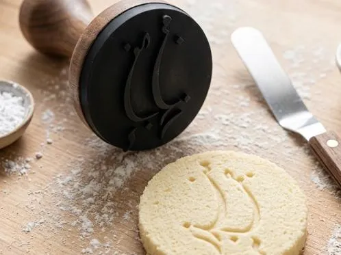 monther and jumanah cake stamp