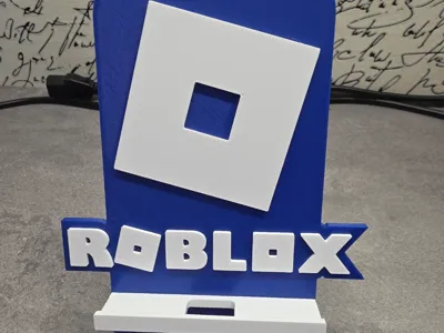 A phone stand for Roblox fans