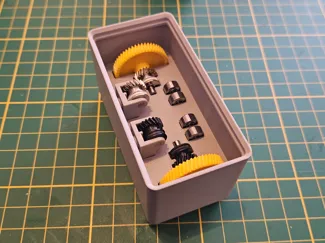 Gridfinity P1S Extruder Gear Assembly bin 2x1x6U