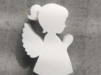 Modlący się aniołek 3D – dekoracja komunijna